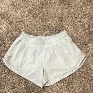 Lululemon Athletica White Athletic Shorts Lightweight Breathable Design
